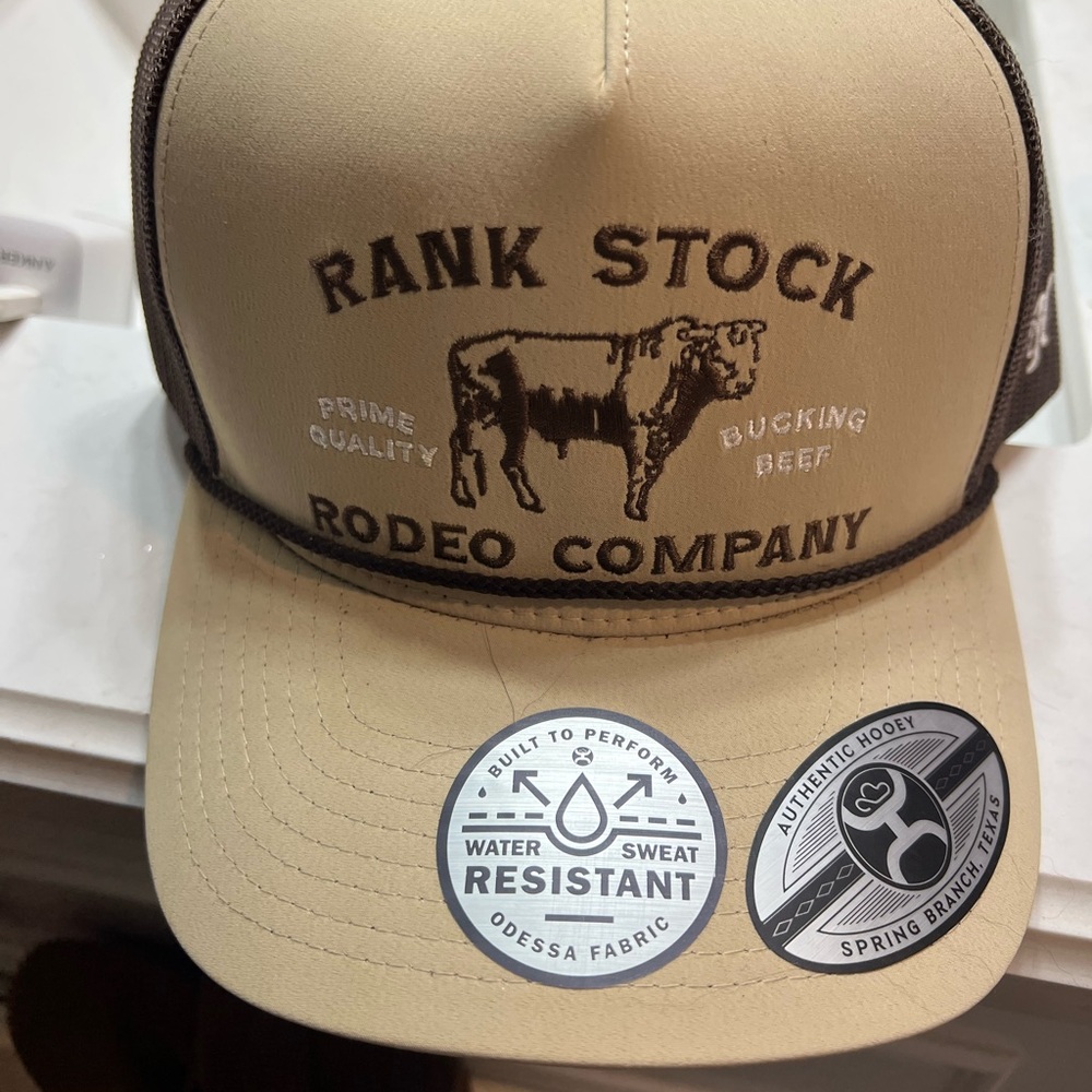 Hooey Tan and Brown Trucker Hat with Mesh Back